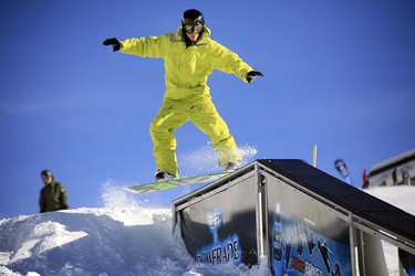 Action in der Pipe, Davos, Graubünden, Schweiz