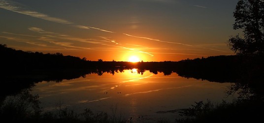 Sunset at Muskrat Lake, Detroit Lakes, Minnesota, USA