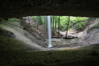 Molasse Wassefall, Gibswil, Zürich, Schweiz