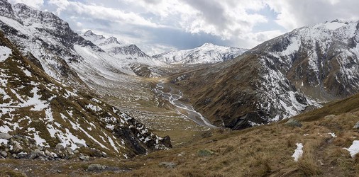 Greina Hochebene mit jungem Rhein, Graubünden, Schweiz