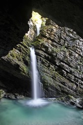 Thurwasserfälle der Säntisthur, Unterwasser, Toggenburg, St. Gallen, Schweiz, Europa